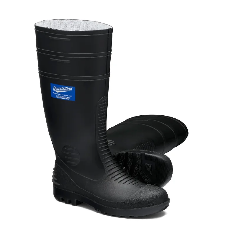 Camping hiking climbing gear-Blundstone Non-Safety Weatherseal Gumboot (Black) Style 001