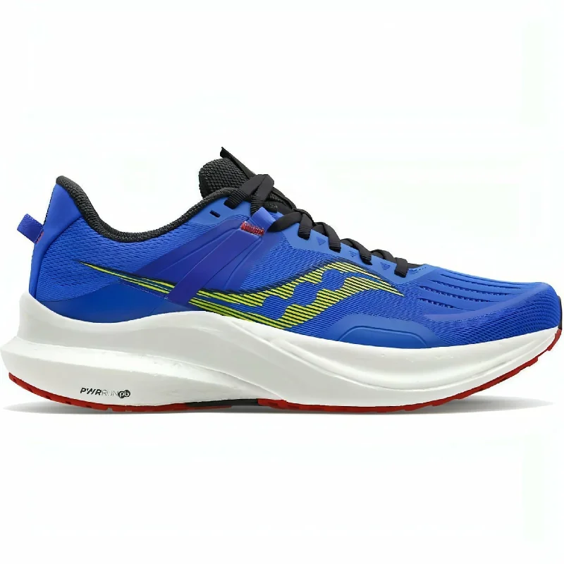 Camping hiking solo tents-Saucony Tempus Mens Running Shoes - Blue