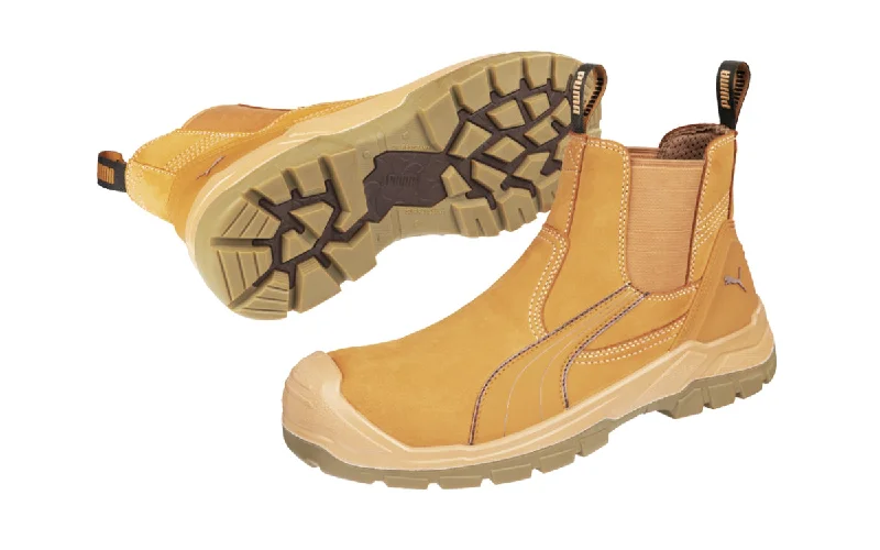 Camping hiking trail symbols-Puma Tanami Elastic Sided Lightweight Safety Boot (Wheat) 630377