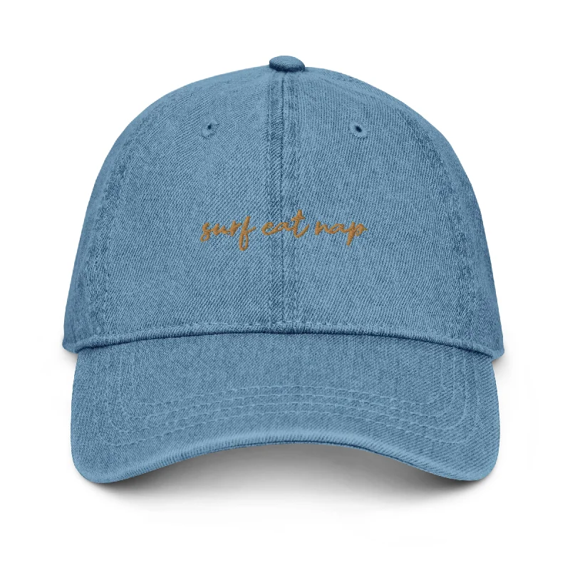 casual-denim-hat-Denim Dad Hat | Surf Eat Nap