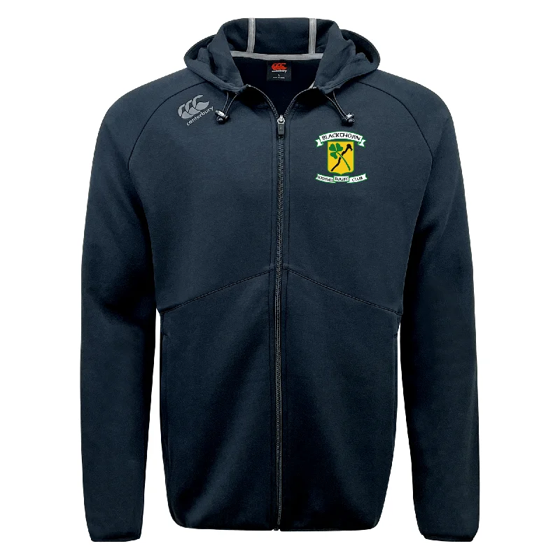 Camping hiking forest campsites-Blackthorn RFC Tempo Vapodri Full-Zip Hoodie by Canterbury