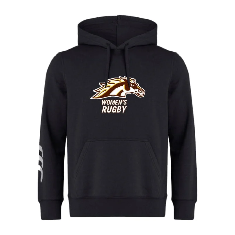 Camping hiking stream water-Western Michigan University Women's Rugby Club Hoodie by Canterbury