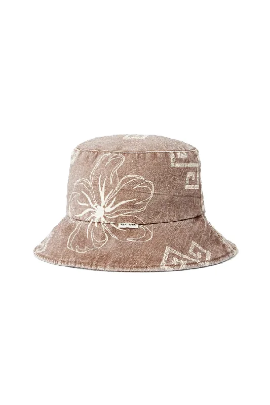 vintage-straw-hat-Rip Curl Mixed UPF Bucket Hat - Brown