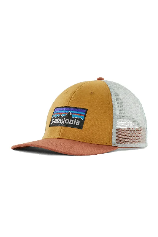 hip-hop-snapback-hat-Patagonia P-6 Logo LoPro Trucker Hat - Pufferfish Gold