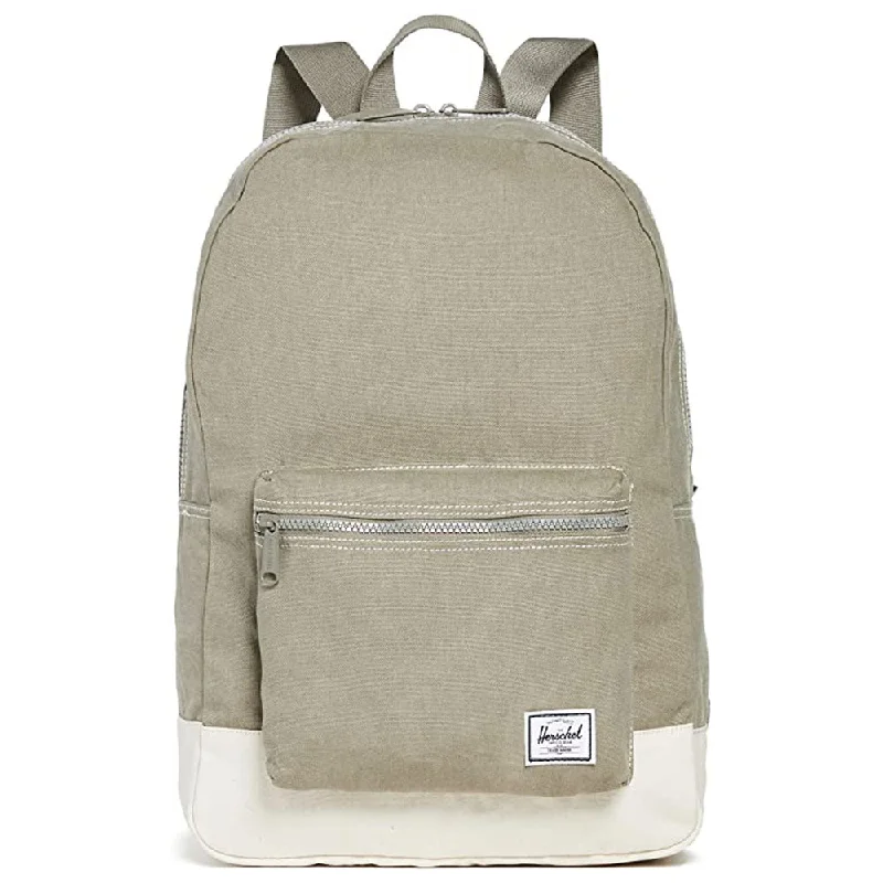 Camping hiking photography tips-Herschel Men's Vetiver/Natural Daypack Cotton Canvas One Size Backpack - 10076-04921-OS