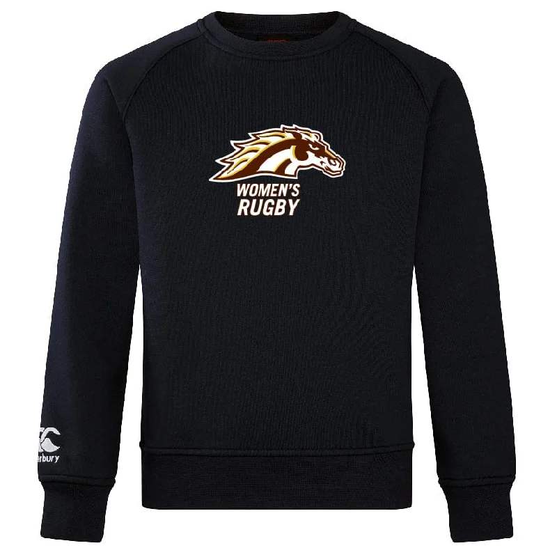 Camping hiking trail grilling-Western Michigan University Women's Rugby Club Crew Sweatshirt by Canterbury