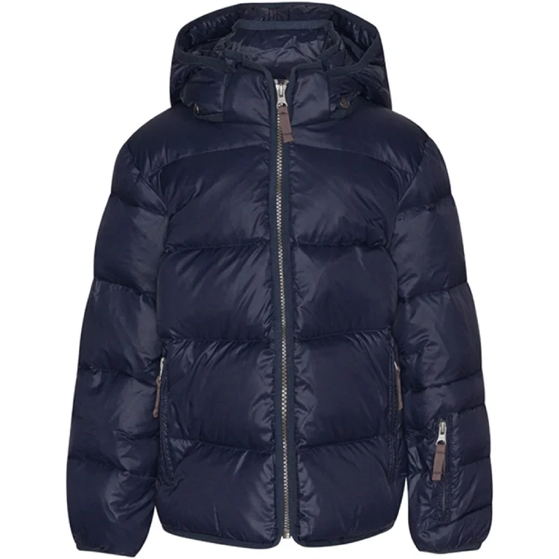 Camping hiking lakeside spots-Ver de Terre Featherlight Down Jacket Navy