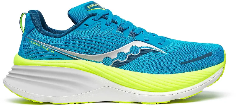 Camping hiking photo apps-Saucony Hurricane 24 Mens Running Shoes - Blue