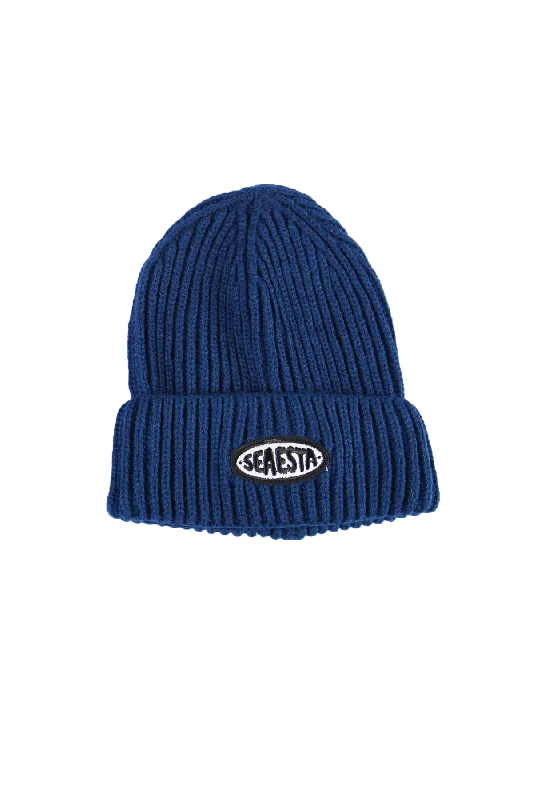 lightweight-beanie-hat-Patch Beanie / Youth / Navy