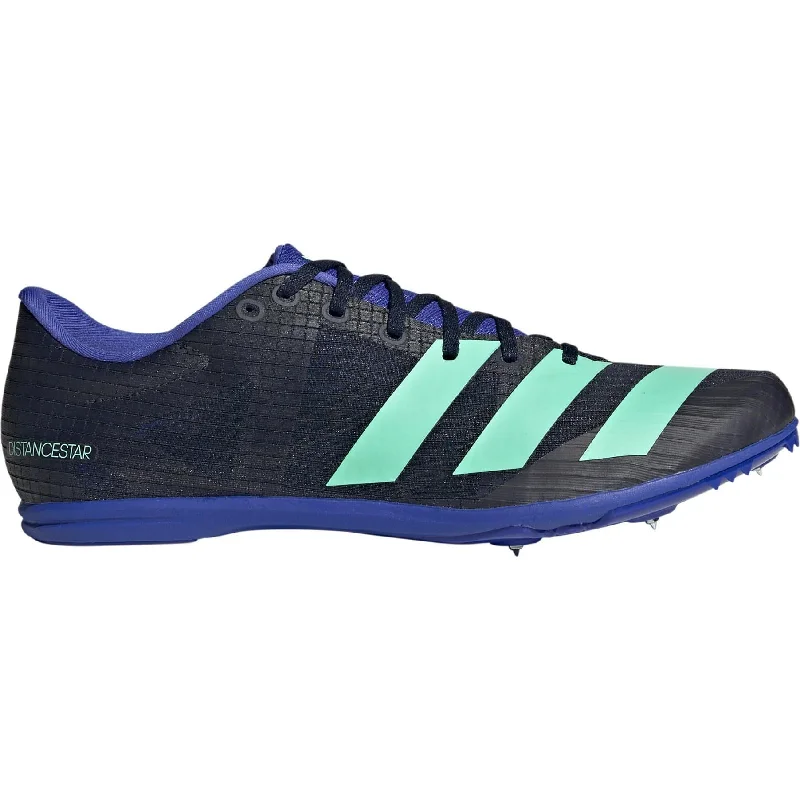 Camping hiking group leaders-adidas Distancestar Running Spikes - Navy