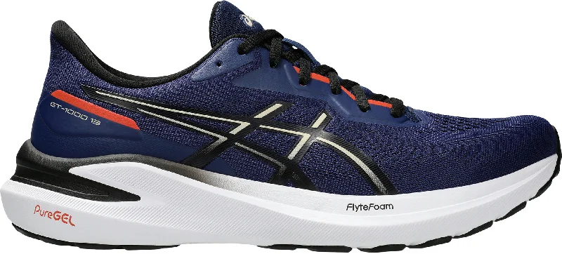 Camping hiking trail fashion-Asics GT 1000 13 Mens Running Shoes - Navy