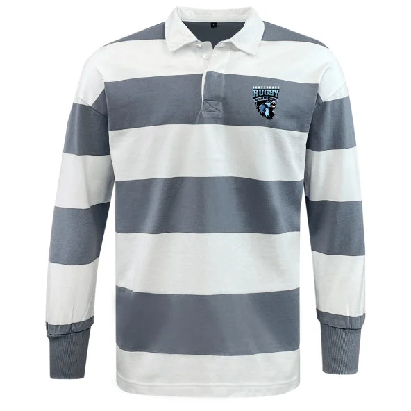 Camping hiking packing list-Scottsdale Rugby Classic Long Sleeve Hooped Rugby Jersey