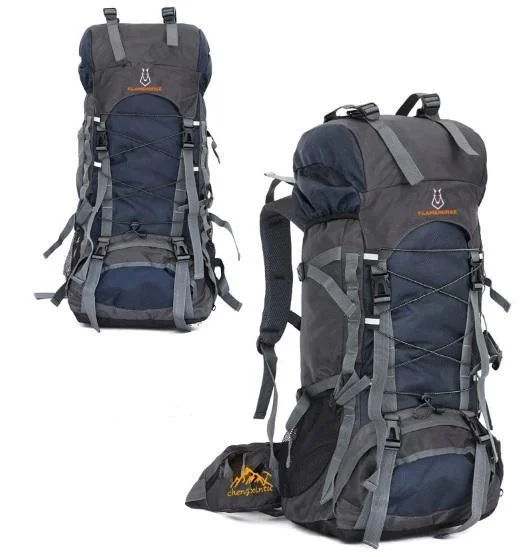 Camping hiking sunset views-60L Nylon/Oxford Waterproof Camping Hiking Trekking Rucksack