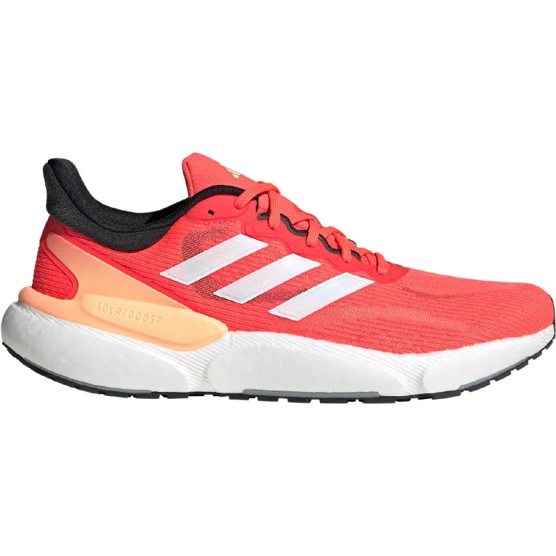 Camping hiking quick-dry gear-adidas Solar Boost 5 Mens Running Shoes - Red