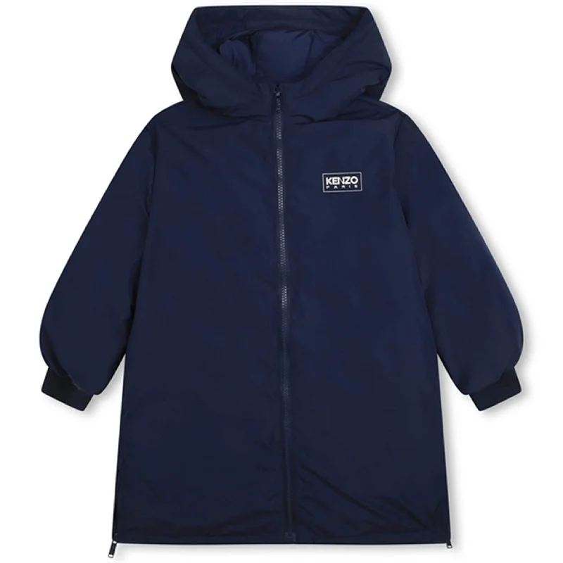 Camping hiking trail diaries-Kenzo Navy Puffer Jacket