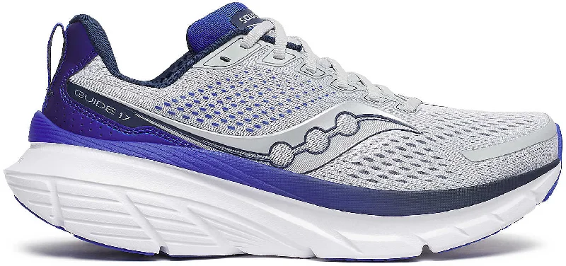 Camping hiking trail tunnels-Saucony Guide 17 Mens Running Shoes - Grey