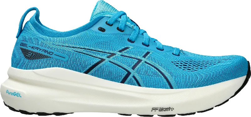 Camping hiking group leaders-Asics Gel Kayano 31 Mens Running Shoes - Blue