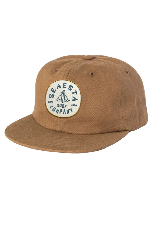 floral-bucket-hat-Shoreline Patch Snapback Hat / Tan