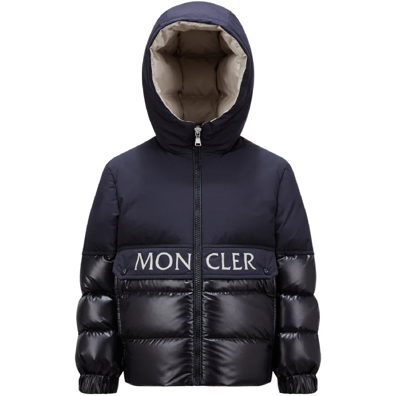 Camping hiking pioneer routes-Moncler Medium Blue Andres Jacket