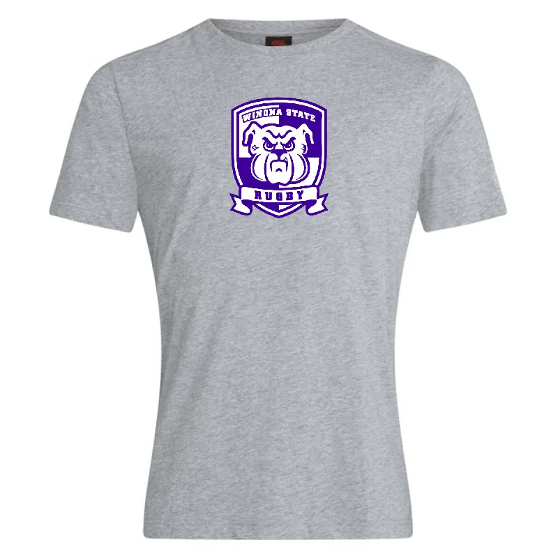 Camping hiking trail challenges-Winona State University Club Plain Tee by Canterbury