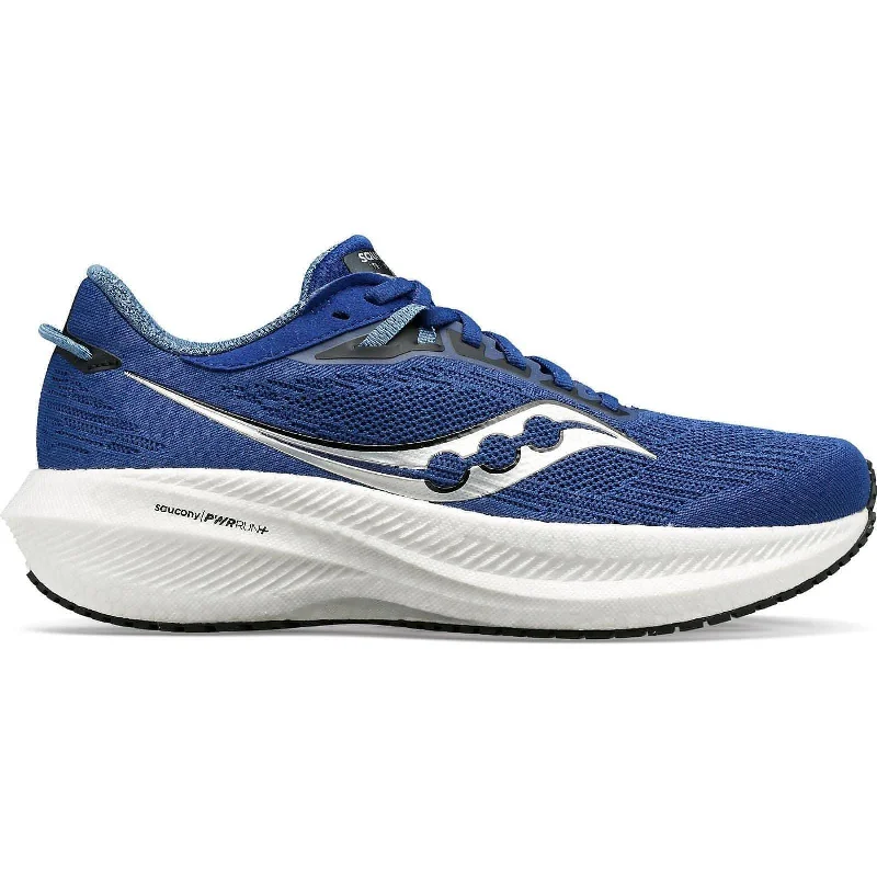 Camping hiking trail hydration-Saucony Triumph 21 Mens Running Shoes - Blue