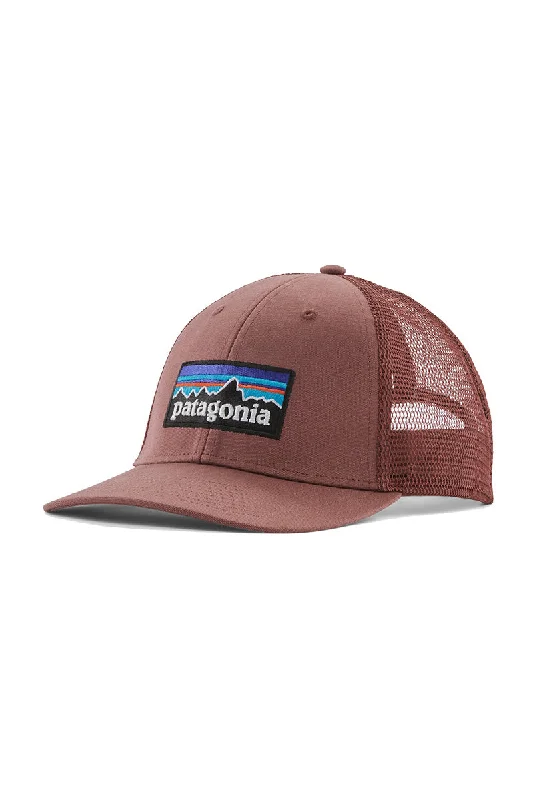 pom-pom-beanie-hat-Patagonia P-6 Logo LoPro Trucker Hat - Dulse Mauve