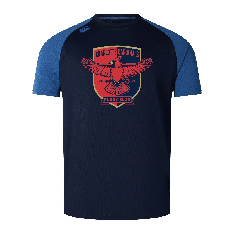 Camping hiking coffee makers-Charlotte Cardinals Rugby Club Elite Training Tee by Canterbury