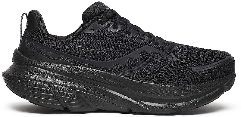 Camping hiking wild berries-Saucony Guide 17 Mens Running Shoes - Black