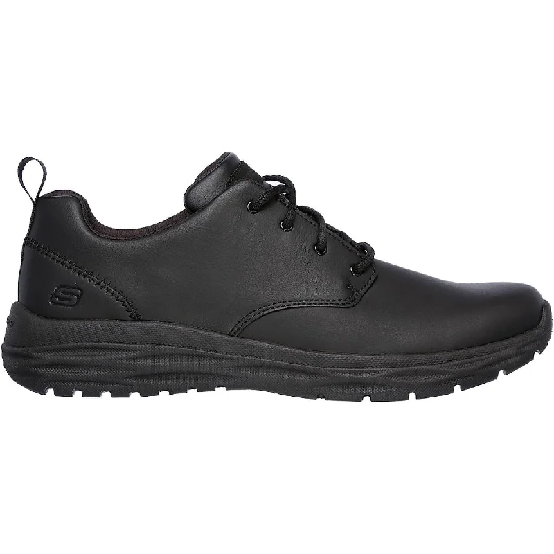 Camping hiking food bags-Skechers Harsen-Rendo Mens Shoes - Black