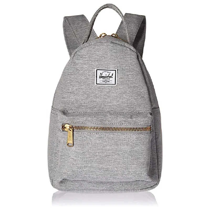 Camping hiking trail buddies-Herschel Unisex Light Gray Crosshatch Mini 9L Nova Backpack - 10501-01866-OS