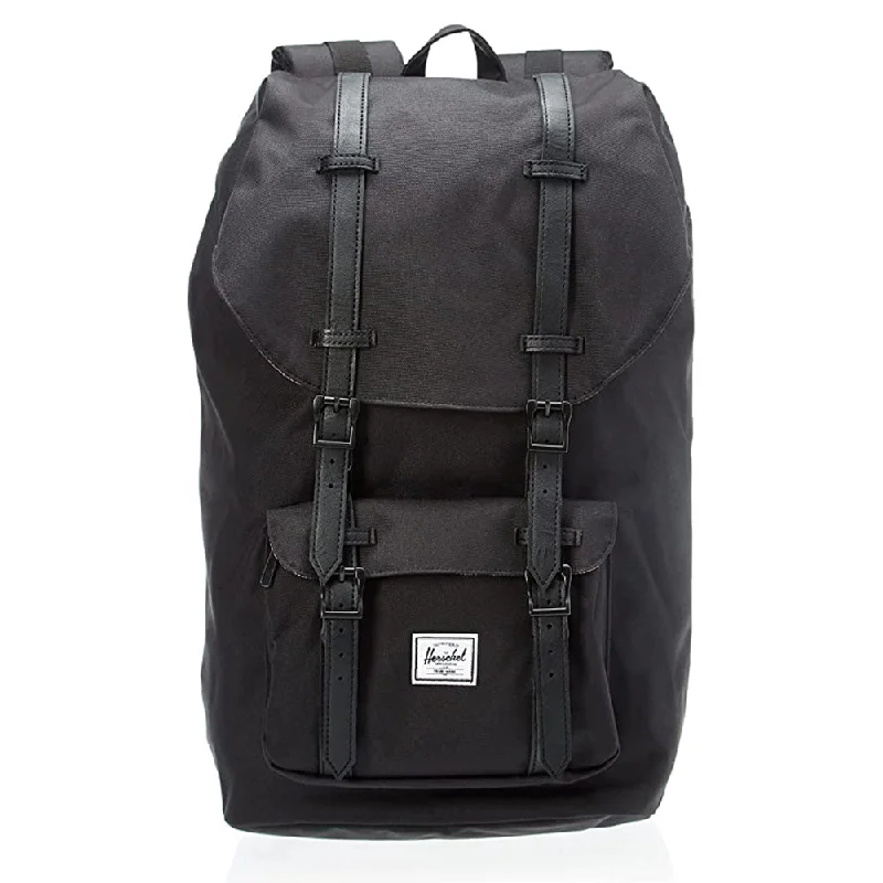 Camping hiking fishing gear-Herschel Unisex Black Classic 25L Little America Laptop Backpack