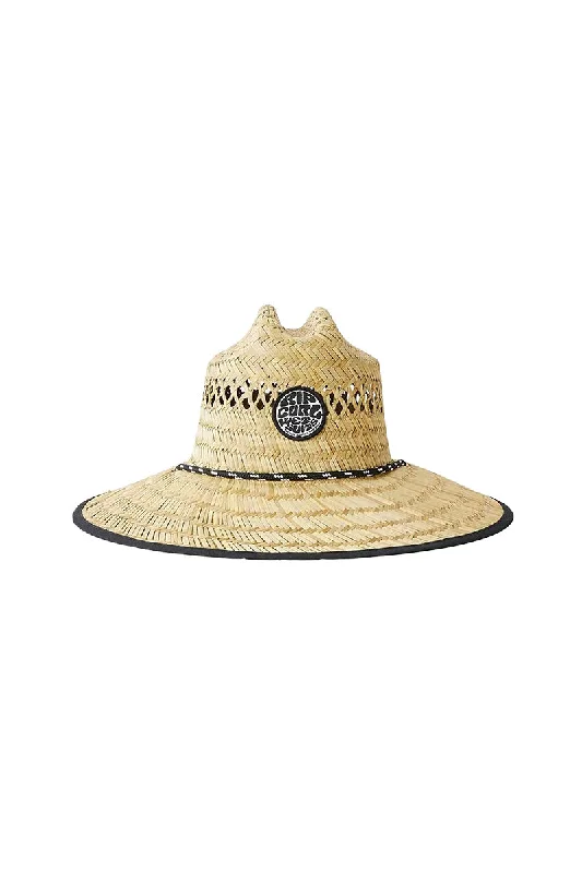 camo-baseball-hat-Rip Curl Logo Straw Hat - Natural