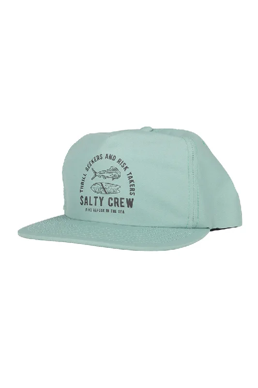 elegant-wide-hat-Salty Crew Lateral Line 5 Panel Hat - Spinach