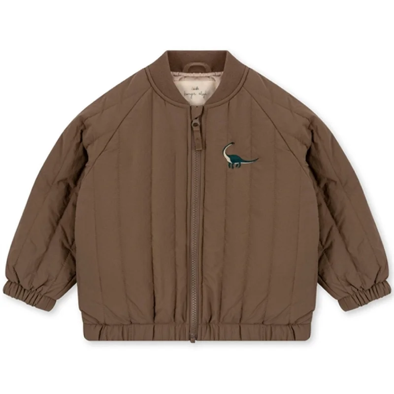 Camping hiking trailhead tips-Konges Sløjd Juno Sequin Bomber Jacket Shitake