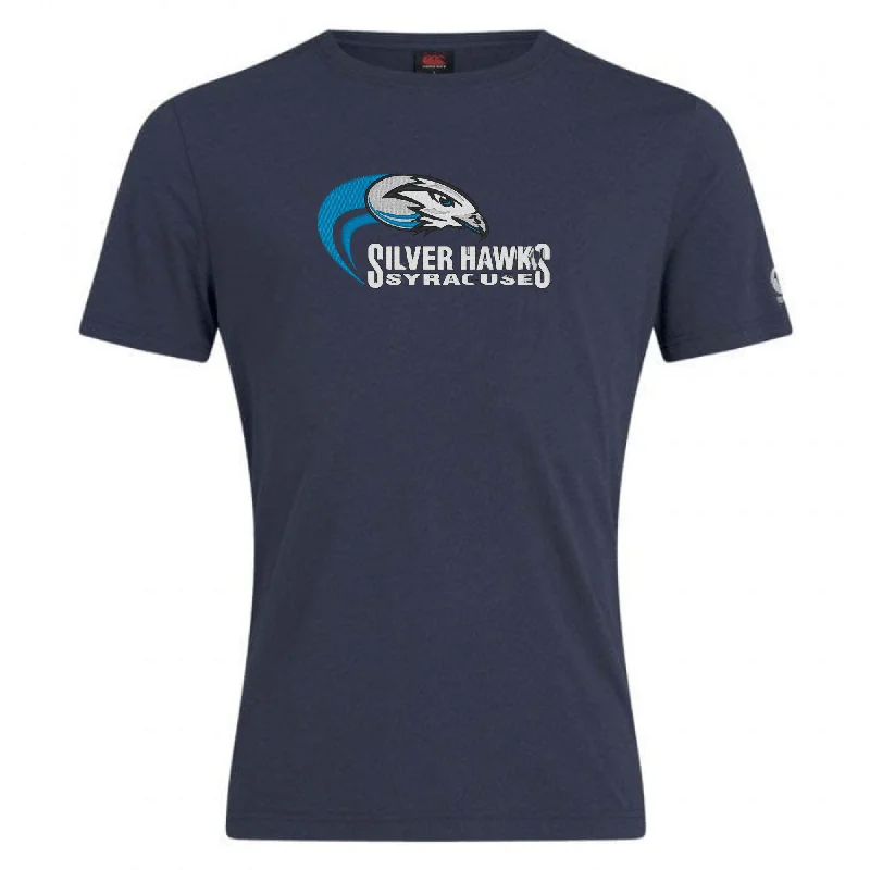 Camping hiking wood gathering-Syracuse Silver Hawks Club Plain Tee by Canterbury