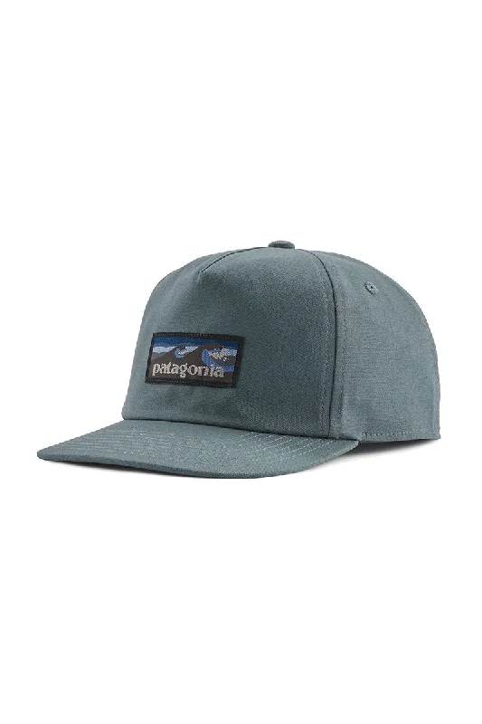 holiday-themed-hat-Patagonia Boardshort Label Funfarer Cap - Nouveau Green