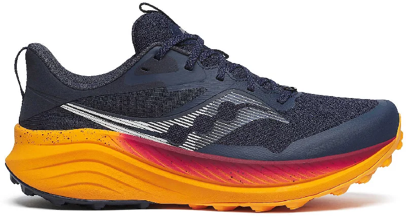 Camping hiking rest areas-Saucony Xodus Ultra 3 Mens Trail Running Shoes - Navy