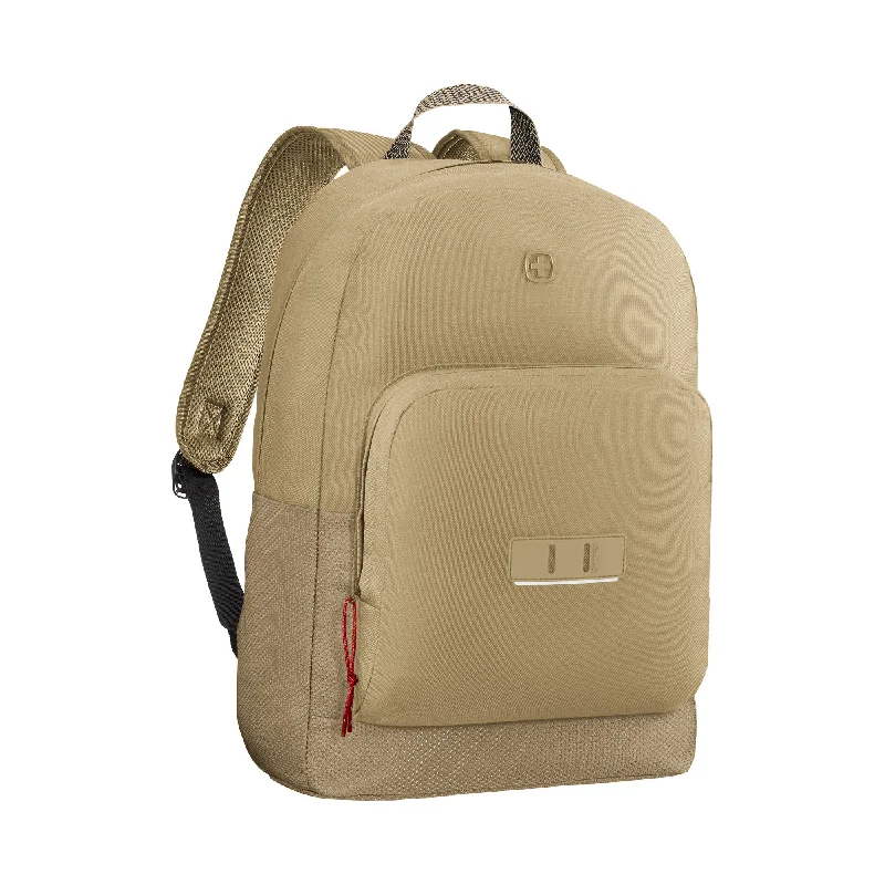 Camping hiking pioneer routes-Wenger NEXT Crango 16" Laptop Backpack, Beige, 25 Litres, Swiss Designed