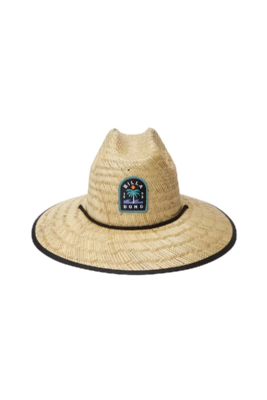 rugged-sun-hat-Billabong Tides Patch Straw Lifeguard Hat - Black