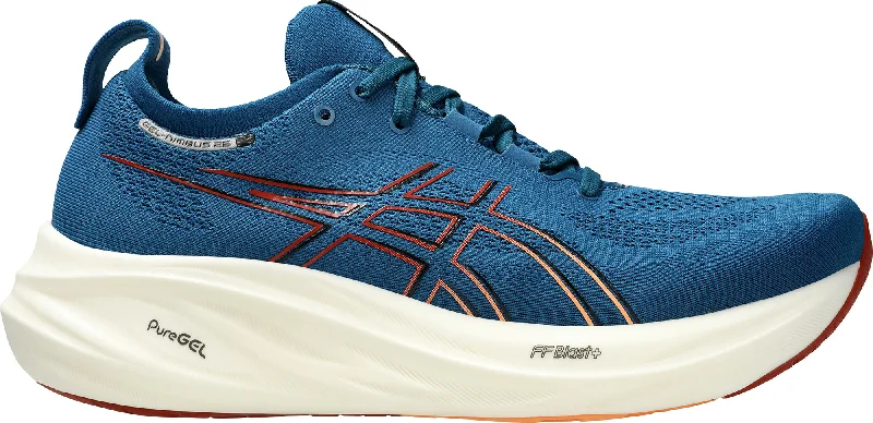 Camping hiking trail recovery-Asics Gel Nimbus 26 Mens Running Shoes - Navy