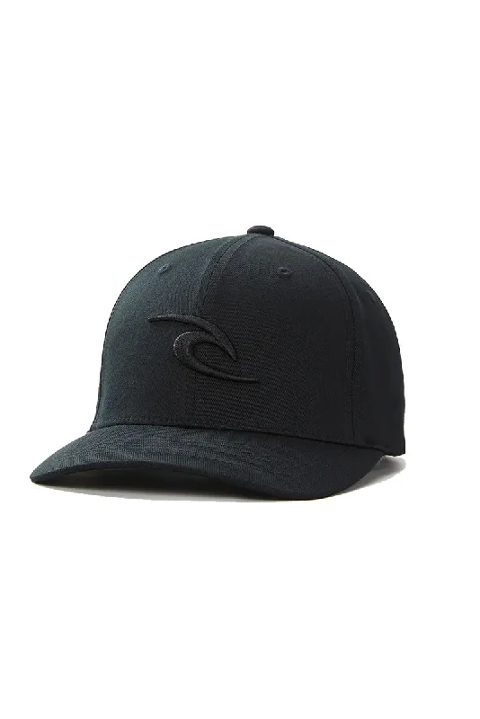 elegant-velvet-hat-Rip Curl Tepan Flexfit Cap - Black