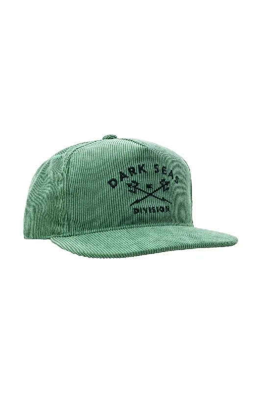 sports-team-hat-Dark Seas Tridents Corduroy Hat - Green