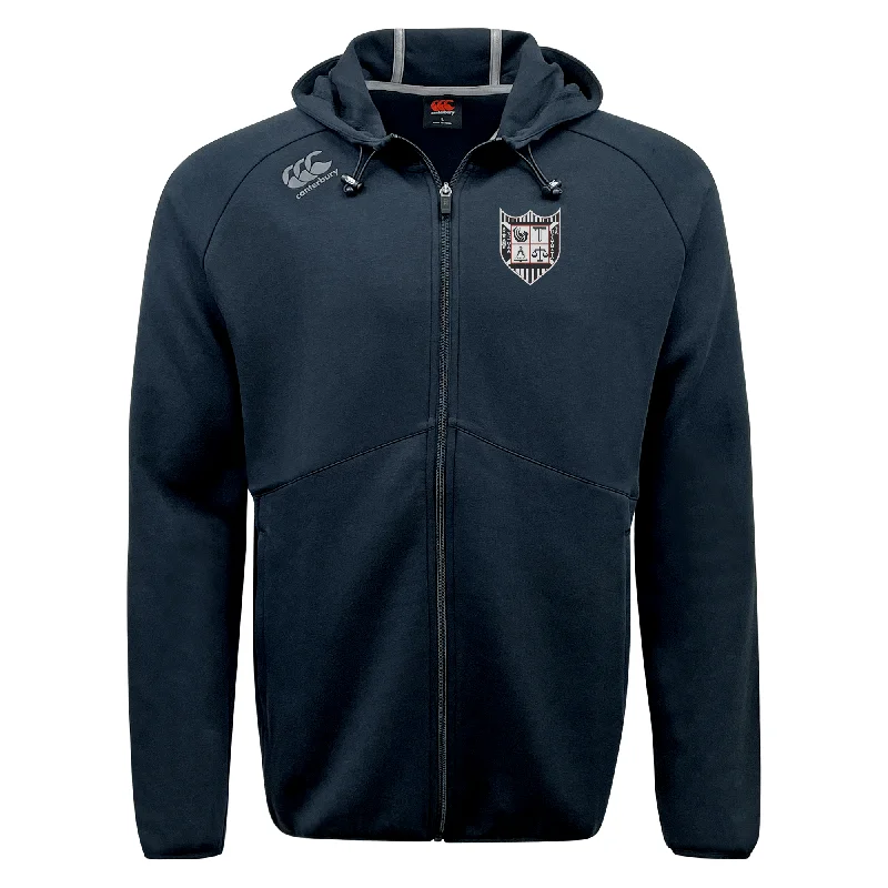 Camping hiking trail fungi-Troy University Rugby Tempo Vapodri Full-Zip Hoodie by Canterbury