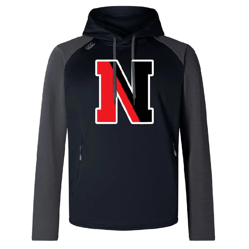 Camping hiking trail vlogs-Northeastern University Rowing Elite Training Hoody by Canterbury