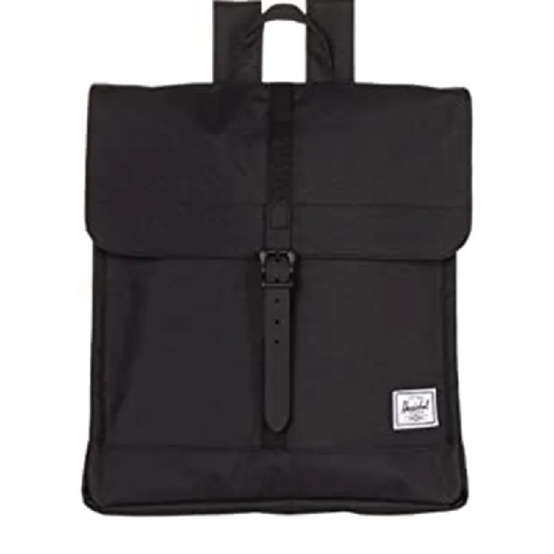 Camping hiking bear safety-Herschel Unisex Black City Mid-Volume One Size Backpack - 10970-04938-OS