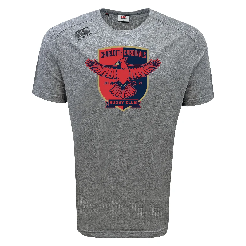 Camping hiking underquilts-Charlotte Cardinals Rugby Club Tempo Vapodri T-Shirt by Canterbury