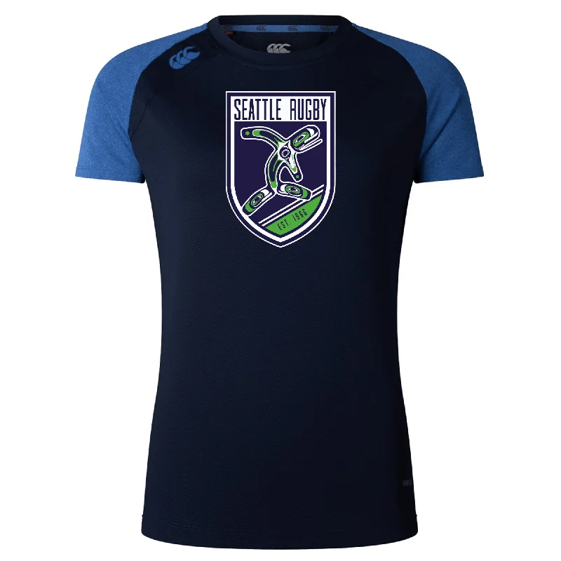 Camping hiking trail access-Seattle Rugby Club Women's Elite Training Tee by Canterbury