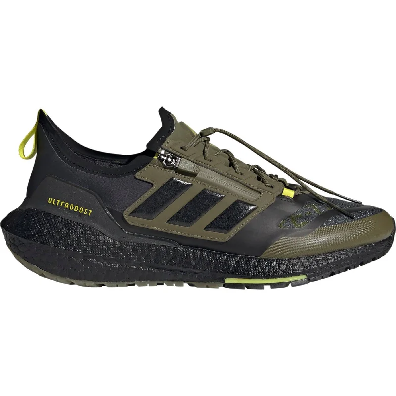 Camping hiking path choices-adidas Ultra Boost 21 GORE-TEX Mens Running Shoes - Green