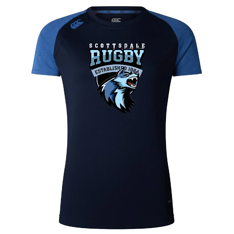 Camping hiking trail riddles-Scottsdale Rugby Women's Elite Training Tee by Canterbury