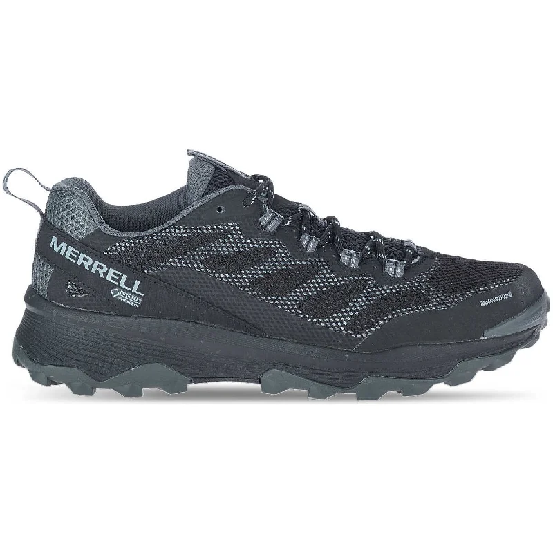 Camping hiking rock types-Merrell Speed Strike GORE-TEX Mens Walking Shoes - Black